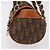 Borsa Christian Dior Trotter Canvas Romantic PVC Marrone Argento Auth 181900V - vista 3