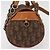 Borsa Christian Dior Trotter Canvas Romantic PVC Marrone Argento Auth 181900V - vista 4