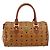Borsa Boston MCM Vicetos Logogram PVC Pelle Marrone Oro Auth 182670 D'oro - vista 13