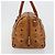 Borsa Boston MCM Vicetos Logogram PVC Pelle Marrone Oro Auth 182670 D'oro - vista 3