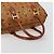 Borsa Boston MCM Vicetos Logogram PVC Pelle Marrone Oro Auth 182670 D'oro - vista 7