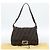 FENDI Borsa a Spalla Mamma Baguette in Tela Zucca Nero Marrone Argento Auth 183864SAM - vista 12