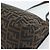 FENDI Borsa a Spalla Mamma Baguette in Tela Zucca Nero Marrone Argento Auth 183864SAM - vista 16