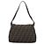 FENDI Borsa a Spalla Mamma Baguette in Tela Zucca Nero Marrone Argento Auth 183864SAM - vista 2