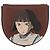 LOEWE Studio Ghibli anagram Heel Pouch Haku Bag Pelle Marrone Auth 167385SM - vista 13