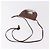 LOEWE Studio Ghibli anagram Heel Pouch Haku Bag Pelle Marrone Auth 167385SM - vista 7