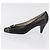 Décolleté in pelle nera e oro SAINT LAURENT Auth ti3935 Nero D'oro - vista 23