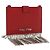 Miu Miu Chain Shoulder Card Case Leather Red Silver Auth 182957SM Silvery