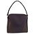 Bolso de Hombro PRADA de Cuero Azul Marino y Plata Auth 184434