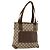 Borsa Tote GUCCI GG Canvas Beige Argento 28893 Auth gh2075