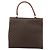 Céline Borsa CELINE Macadam Canvas PVC Pelle Marrone Oro Auth 183407 D'oro - vista 2
