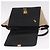 Céline Borsa CELINE Trapeze in pelle 2way Nera Oro Auth 183043 Nero D'oro - vista 20