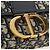 Borsa Christian Dior Trotter Canvas Oblique 30 Montaigne Navy Gold Auth 181920M D'oro Blu navy - vista 18
