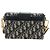 Borsa Christian Dior Trotter Canvas Oblique 30 Montaigne Navy Gold Auth 181920M D'oro Blu navy - vista 2