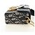 Borsa Christian Dior Trotter Canvas Oblique 30 Montaigne Navy Gold Auth 181920M D'oro Blu navy - vista 4
