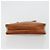 Bolsa de mão Miu Miu em couro marrom Auth 182176 - vista 5