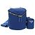 Borsa a tracolla PRADA Tela Blu Argento Auth 182306M