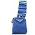 Borsa a tracolla PRADA Tela Blu Argento Auth 182306M - vista 7