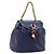 Borsa a tracolla con catena LOEWE in pelle viola e oro Auth 182917A D'oro Porpora