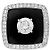 Chanel Ring, "Nuit Noire", Gold, Emaille, 1,01 Karat Diamant