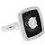 Chanel Ring, "Nuit Noire", Gold, Emaille, 1,01 Karat Diamant - Ansicht 2
