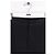 Mm6 Schwarze gerade Hose - Ansicht 2