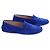 Mocassini Tod's in scamosciato blu - vista 3