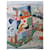 Hermès Sciarpa 140 Le Livre d'Esope Seta e Cashmere Marrone Rosa Bianco Multicolore Beige Verde - vista 2