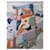 Hermès Sciarpa 140 Le Livre d'Esope Seta e Cashmere Marrone Rosa Bianco Multicolore Beige Verde - vista 3