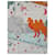 Hermès Sciarpa 140 Le Livre d'Esope Seta e Cashmere Marrone Rosa Bianco Multicolore Beige Verde - vista 5