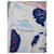Hermès Sciarpa 140 Le Livre d'Esope Seta e Cashmere Marrone Rosa Bianco Multicolore Beige Verde - vista 8