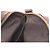 Borsa a tracolla Louis Vuitton Pochette Danube Monogram Mini Lin Ebene Marrone - vista 10