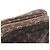 Borsa a tracolla Louis Vuitton Pochette Danube Monogram Mini Lin Ebene Marrone - vista 9
