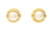Orecchini a clip Chanel Coco Mark Bianco D'oro