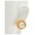 Orecchini a clip Chanel Coco Mark Bianco D'oro - vista 4