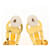 Orecchini a clip Chanel Coco Mark Bianco D'oro - vista 5