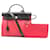 Hermès Sac à main 2-Way Hermes Herbag Zip PM Noir Rouge  - vue 1