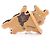 Borsa a tracolla Louis Vuitton Dog-On Strap Marrone