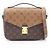 Borsa 2-Way Louis Vuitton Pochette Metis MM Monogram Reverse Marrone Nero