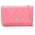 Borsa a tracolla Chanel Matelassé Double Piece Rosa