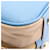 Saffiano Borsa Prada Re-Edition 1978 Medium Blu Beige - vista 5