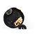 Orecchini a cerchio con motivo flacone di profumo Chanel Coco Mark Nero D'oro - vista 6