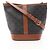 Céline Borsa a tracolla Celine Small Bucket Triomphe Marrone Nero