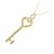 Tiffany & Co Mini collana Tiffany Heart Key Giallo - vista 3