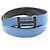 Hermès Hermes Constance Reversible H-Gürtel Schwarz Blau - Ansicht 5