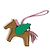 Hermès Portachiavi Hermes Cavallo Cheval Rodeo Pegasus MM Charm per borsa Rosa Beige Verde