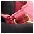 Borsa a mano in nylon rosa e pelle Saffiano Prada - vista 7