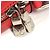 Borsa Danube PM in pelle Epi Louis Vuitton Bianco Rosso - vista 11