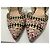 Fendi Décolleté Colibri Floral a Quadri 37 Marrone Nero Rosa Bianco Verde - vista 6