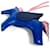 Hermès Llavero Caballo Hermes Cheval Rodeo Pegasus MM Rosa Azul  - vista 2